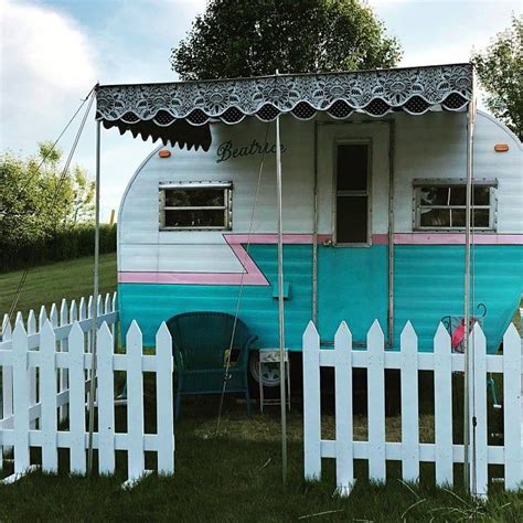 Vintage Camper Awning 8x7 Please Read Entire Etsy Vintage Trailer