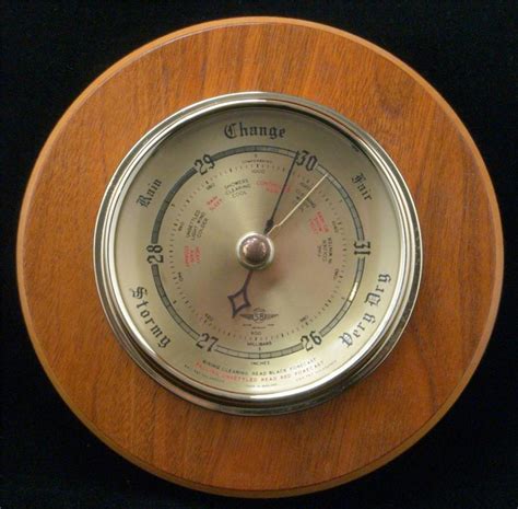 Vintage Wall Mounted Aneriod Barometer Shortland Sb England Gwo