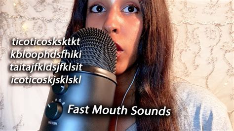 Asmr Unusual Mouth Sounds Intense Fast Mouth Soundsunintelligible Whisper Youtube