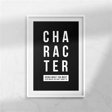 Character Motivational Poster Printable Wall Art Etsy