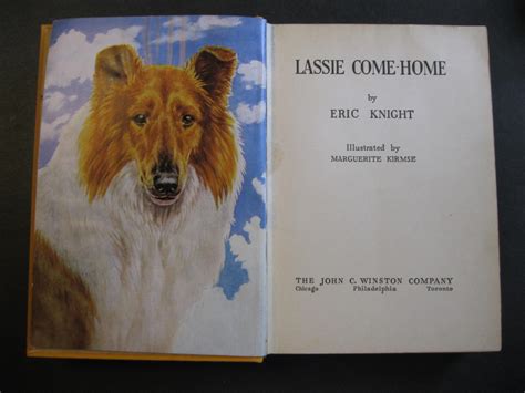 lassie come home by knight eric very good hardcover 1940 1st edition the book scot