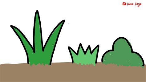 Paud And Tk Menggambar Rumput Mudah Untuk Anak Youtube