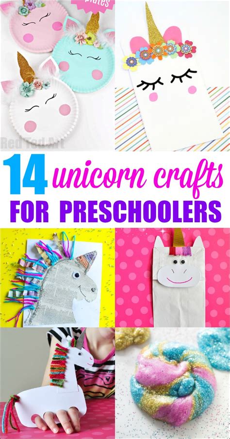 Toddlers and preschoolers will love shaking up a colourful masterpiece with this fun and. Unicorn Crafts for Preschoolers - Mess for Less