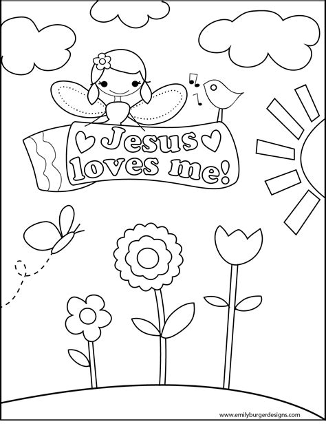 Jesus Loves Me Coloring Page at GetDrawings | Free download