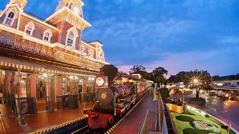 4k Walt Disney World Railroad Main Street U S A Magic Kingdom