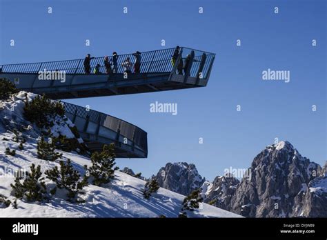 Alpspix Aussichtsplattform An Der Alpspitzbahn Bergstation Alpspitze
