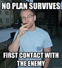 No plan survives first contact with the enemy - Cheffster - quickmeme