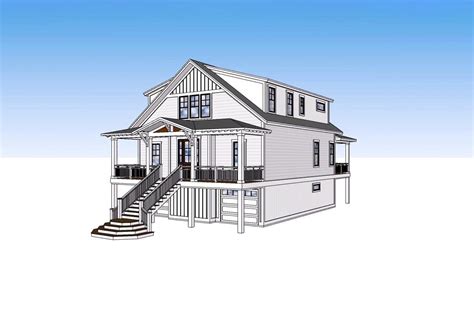 Plan 15242nc Coastal House Plan With Views To The Rear In 2022