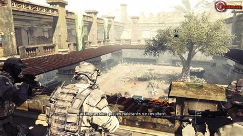 There are two soldiers on the right side and one lone soldier in an over watch position to the left when you first enter the courtyard. (Video-Test) Ghost Recon : Future Soldier - PC - YouTube