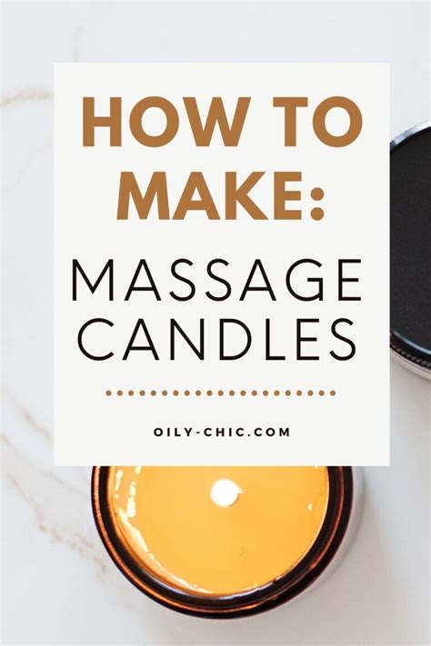 Stress Melting Essential Oil Massage Candle Recipe