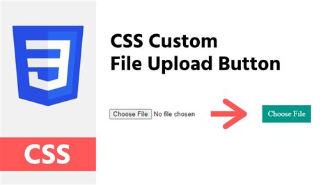 Custom File Upload Button Css Tricks Youtube