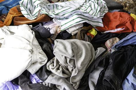 Clothes Thrown In The Street Stock Image Image Of Clothes Floor