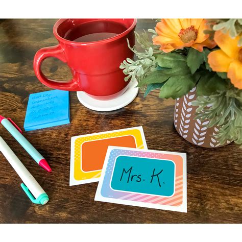 Colorful Vibes Name Tagslabels Multi Pack Tcr8783 Teacher