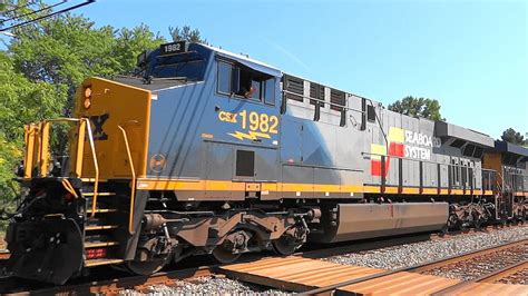 Seaboard System Heritage Unit Leading CSX Train YouTube