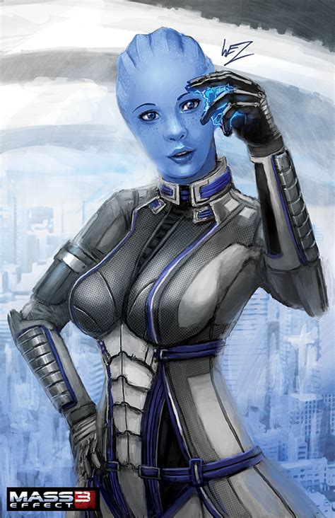 Mass Effect Liara Tsoni By W E Z On Deviantart