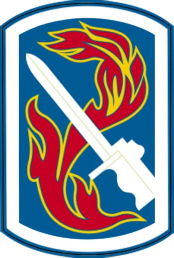 Coat Of Arms Crest Of 198th Infantry Brigade Us Army