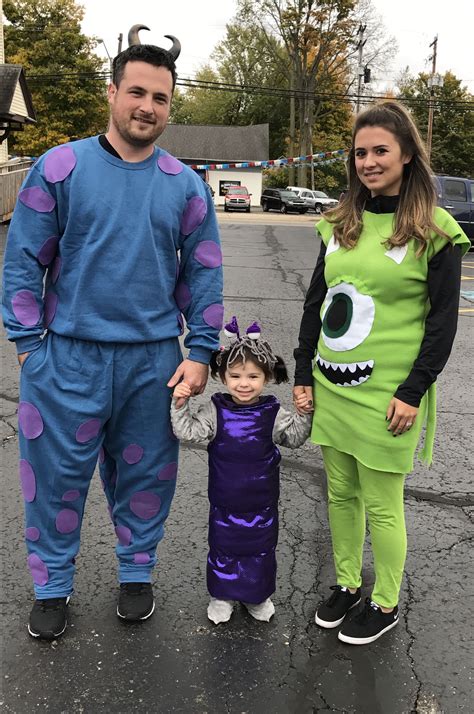 We Did Monsters Inc This Year Sully Mike Wazowski And Boo Clever