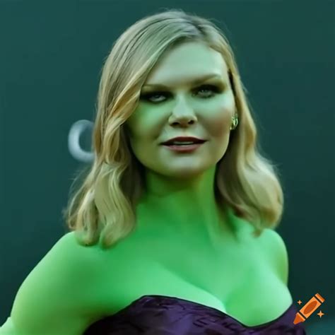 Kirsten Dunst As She Hulk In A Movie On Craiyon
