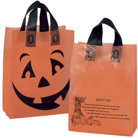 Promotional Pumpkin Face Halloween Trick Or Treat Bag