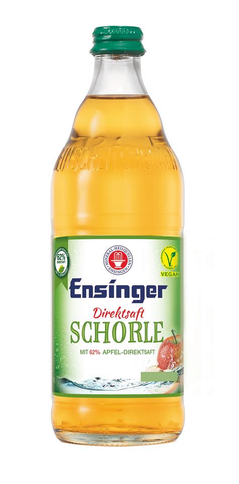 Ensinger Direktsaft Apfelschorle12x05l Glas