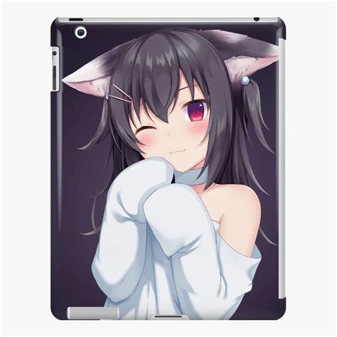 Anime Cat Girl Ipad Case And Skin By Astoncanelli Redbubble