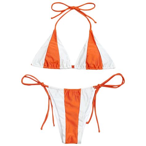 2018 New Swimsuit Summer Sexy Patchwork Women Bikini Set Bandage Swimsuit Brazilian Multi Color