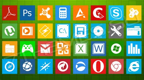 Recursos Windows 8 Iconos Estilo Metro Ui Para Windows 8