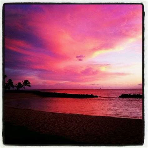An Oahu Moment Hawaiian Sunset Beautiful Sunset West Oahu