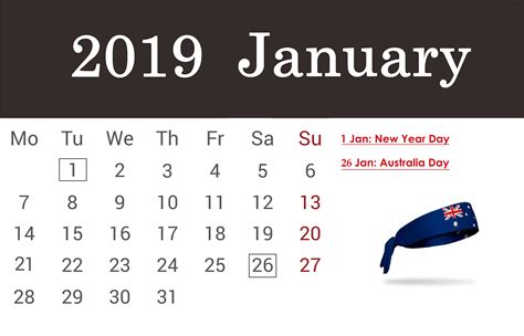 January 2019 Public Holidays These Dates May Be Modified As Official
