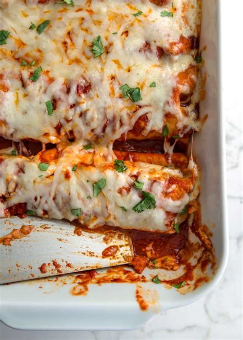 Or if you want more spice you could use a thick salsa instead. Ground Beef Enchiladas - Kevin Is Cooking