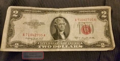 1953 B Series Two Dollar Bill Red Seal