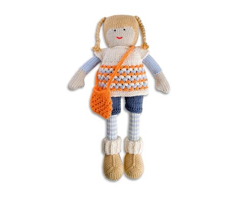 Polly Girl Toy Doll Knitting Pattern Etsy