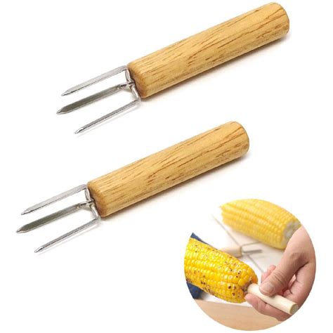 Zntellectual 8pcs Stainless Steel Corn Holders Corn Cob Holders Corn