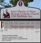 St Martin Of Tours Mass Schedule