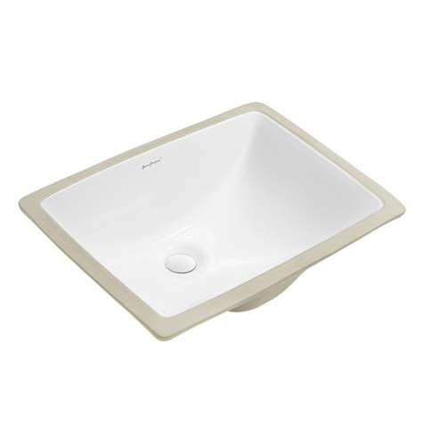 Swiss Madison Plaisir® 14 White Ceramic Rectangular Undermount Bathroom Sink With Overflow