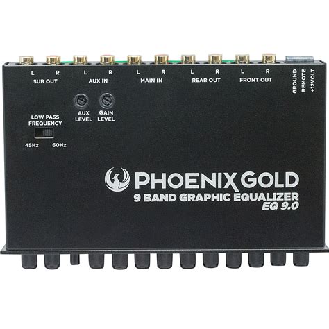 Best Buy Phoenix Gold 9 Band Graphic Equalizer Black Eq90