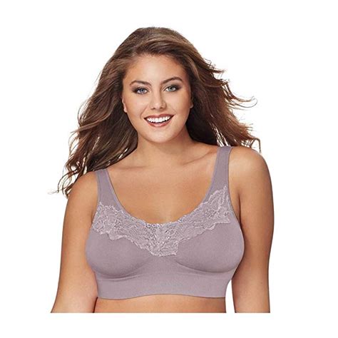 Just My Size Bras 2 Pack Pure Comfort Lace Full Figure Wire Free Bra 1