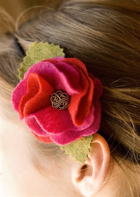 Little Birdie Secrets Ruffled Felt Rose Headband Tutorial