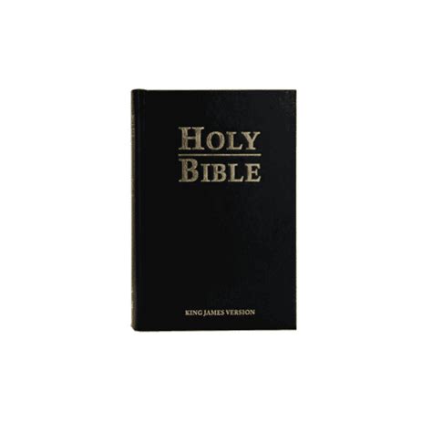 holy bible king james version black hardbound old and new testament kjv small size