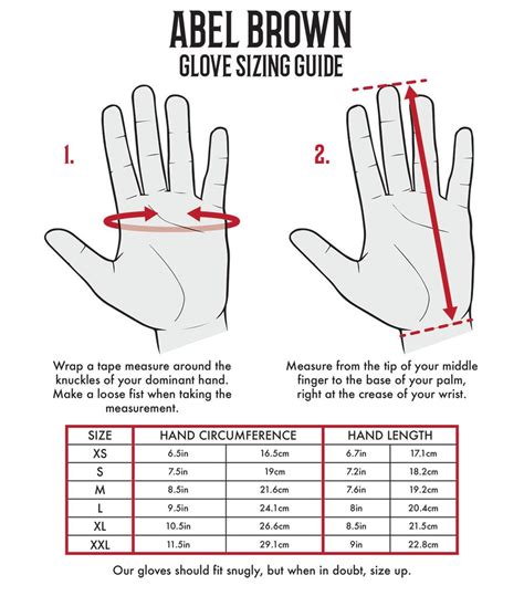 How to measure your hand for riding gloves. Glove Sizing Guide - Leather Motorcycle Gloves | Abel Brown