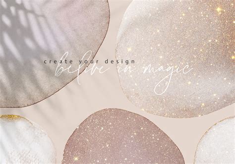 Rose Gold Watercolor Shapes Deluxe Collection Design Cuts