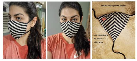 Diy Face Mask With Bikini No Sewing Experience Needed Rcoronavirusus