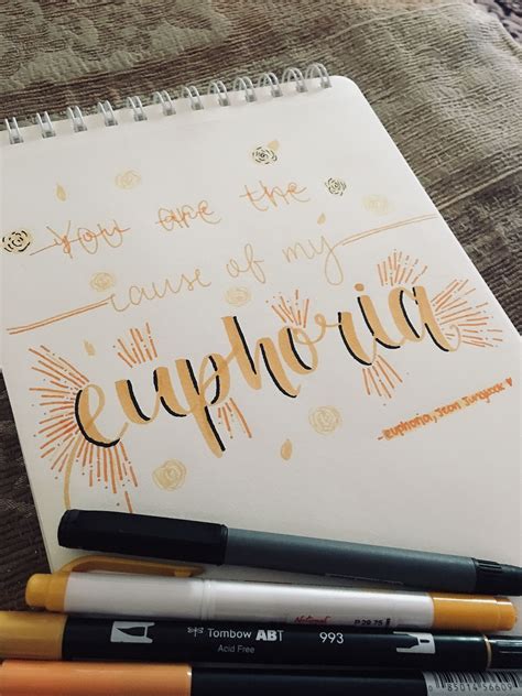 Euphoria [brush Calligraphy] - Calligraphy Styles