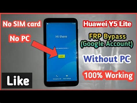 Huawei Y5 Lite DRA LX5 FRP Bypass Without PC YouTube