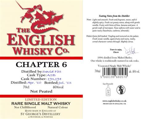 The English Whisky 2010 Ratings And Reviews Whiskybase