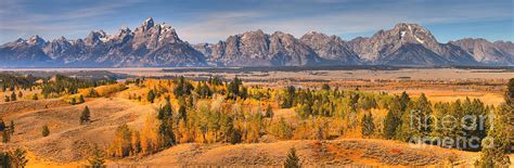 Grand Teton Autumn Overlook Panorama Photograph By Adam Jewell Fine