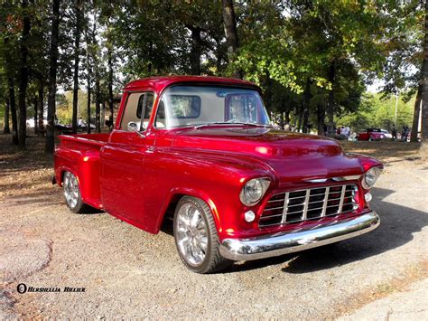 Candy Apple Red Beauty 55 Chevy Truck Lifted Chevy Trucks Classic