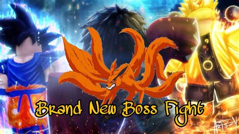 Nine Tails Boss Fight Anime Fighting Simulator Roblox Youtube