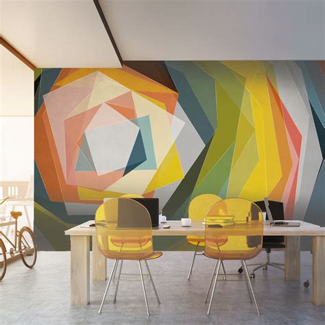 Whirl Mural By Level Digital Wallcoverings Featuring Metallic And Gloss