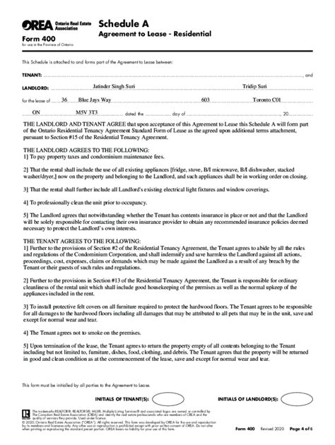 Orea Form 400 Fill Out And Sign Printable Pdf Template Signnow